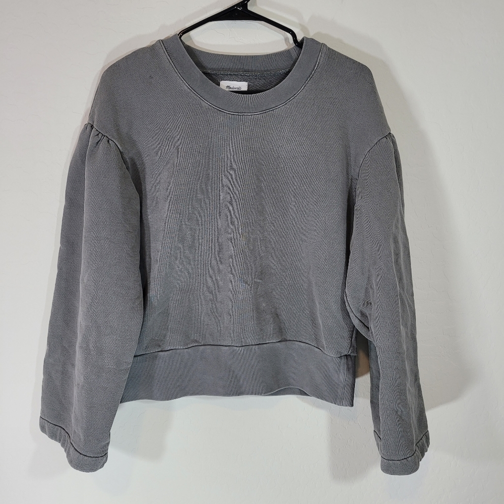 Madewell X Karen Walker gray wide sleeve sweater M